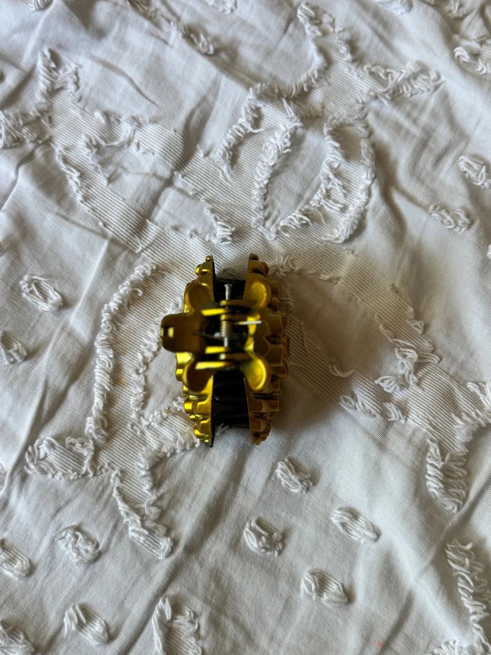 Set of 3 Decorative Vintage Hair Claw Clips- Gold toned